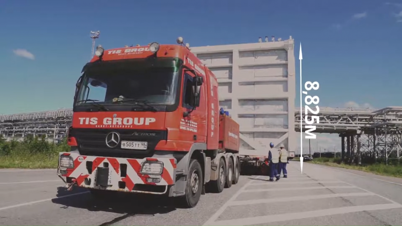Shipment of oversized equipment for chemical industry