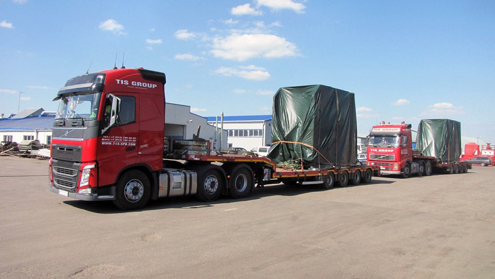 Multimodal transportation of oversized equipment from Italy