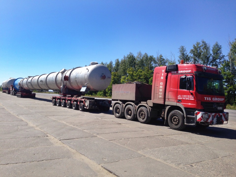 Transportation of industrial equipment
