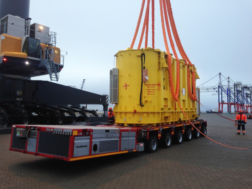 Complex logistics of large shipment of oversized and overweight equipment
