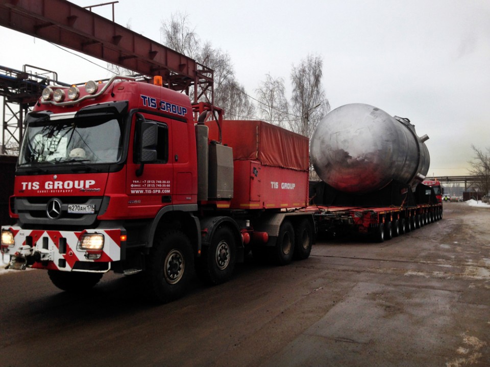 Transportation of 340t reactor