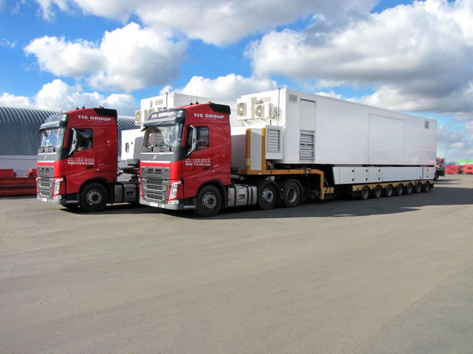 Transportation of the oversized equipment across the territory of the Russian Federation